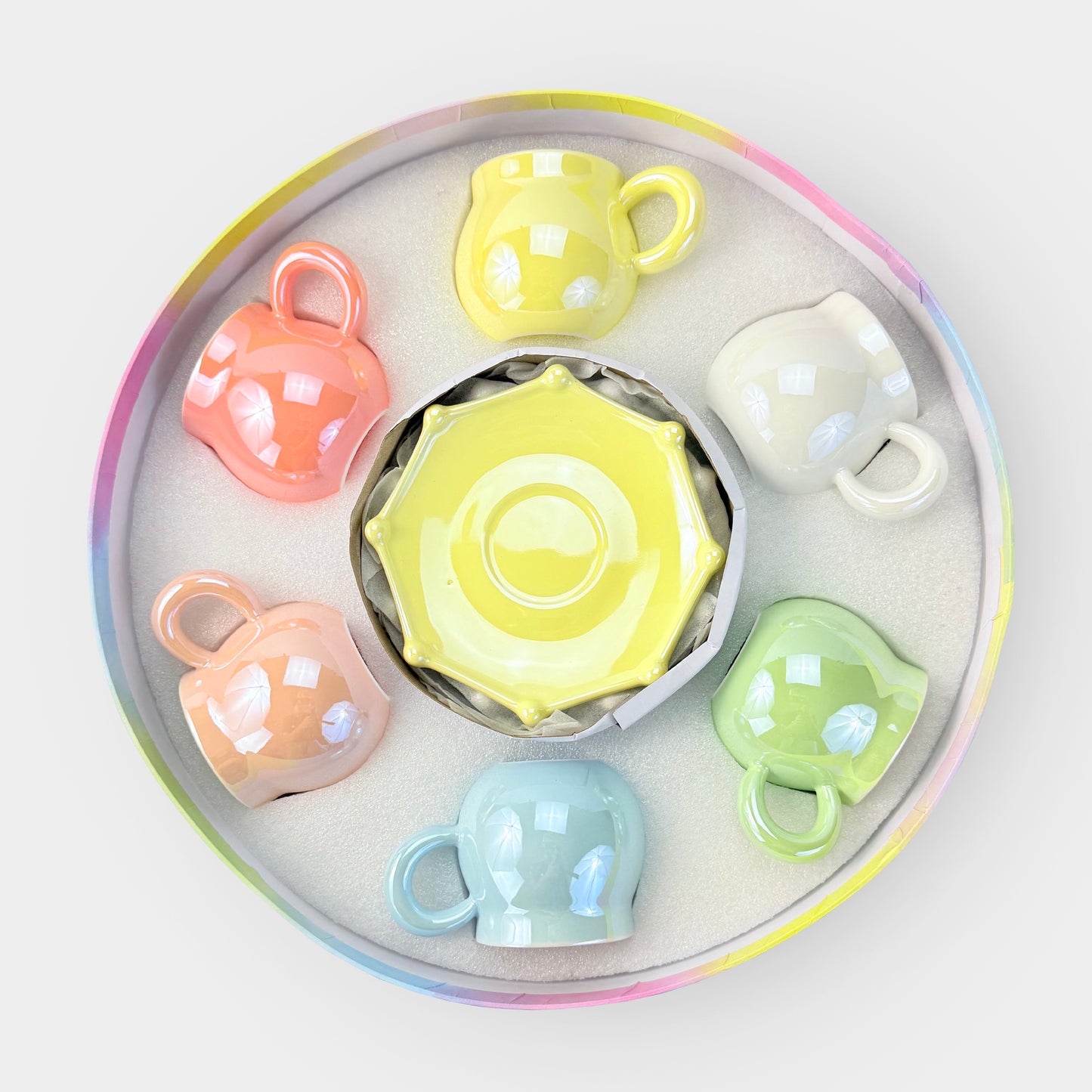 Pearl Glow Cup Set – 6 Colors