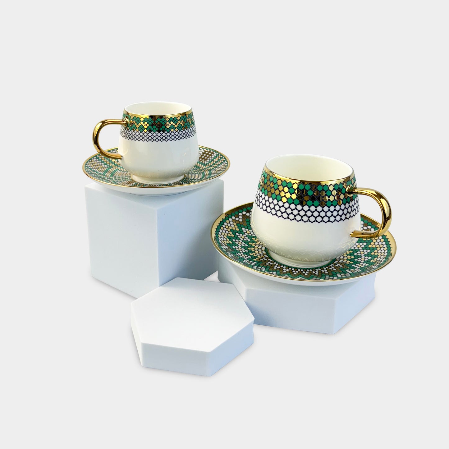 Marrakech Mosaic Coffee Cup Set - 6 Pieces