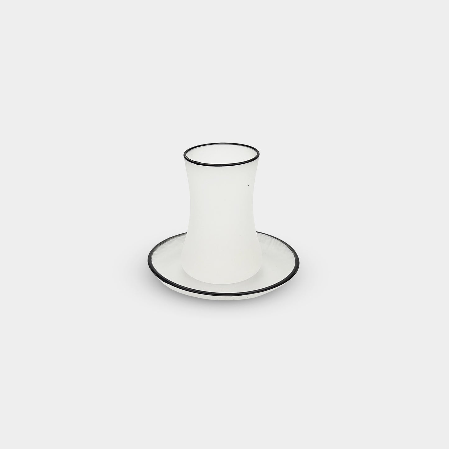 Elegant Foggy Curved Tea Cup Set of 6