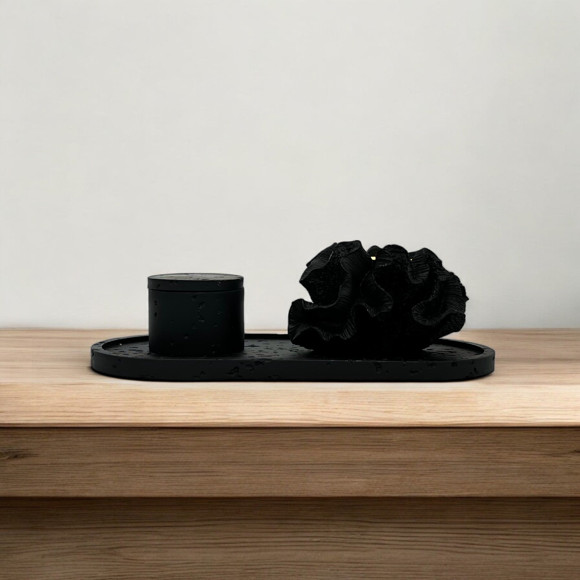 Black Ruffle Incense Burner