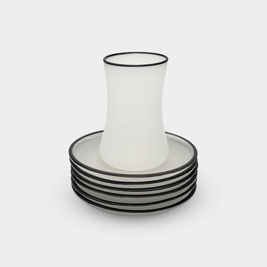 Elegant Foggy Curved Tea Cup Set of 6