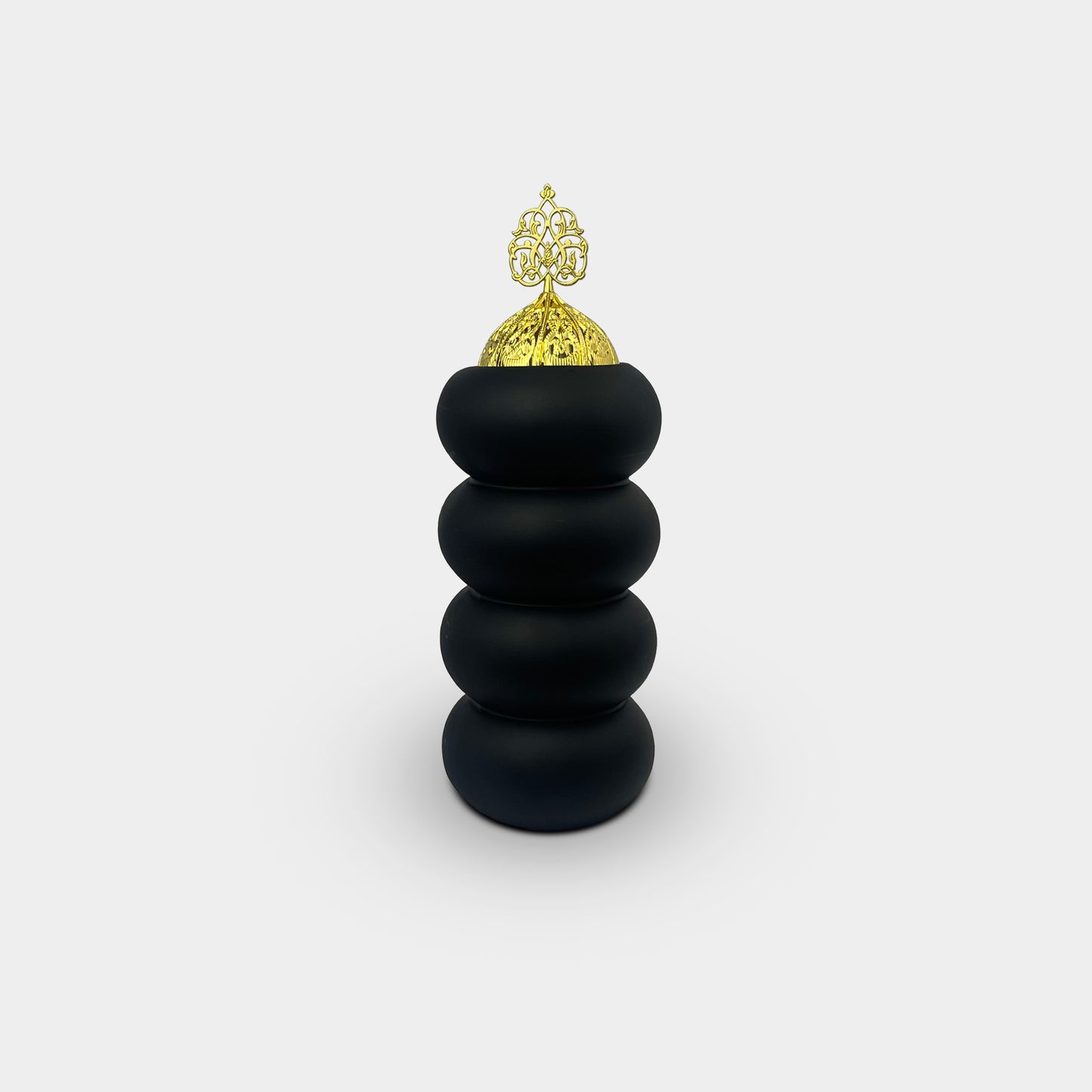 Elegant Black and Gold Incense Burner