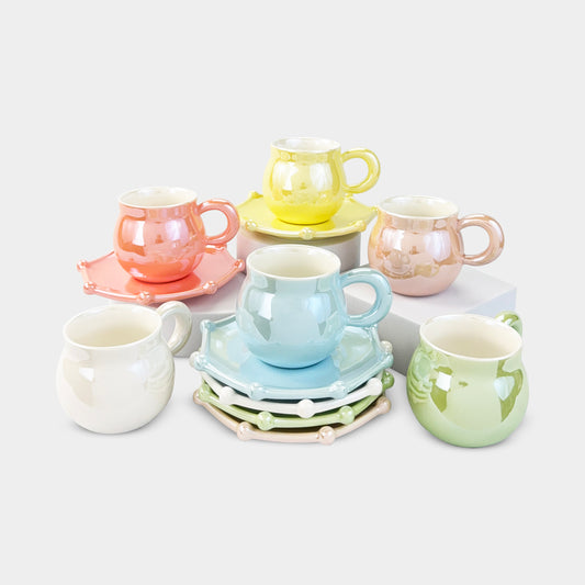 Pearl Glow Cup Set – 6 Colors