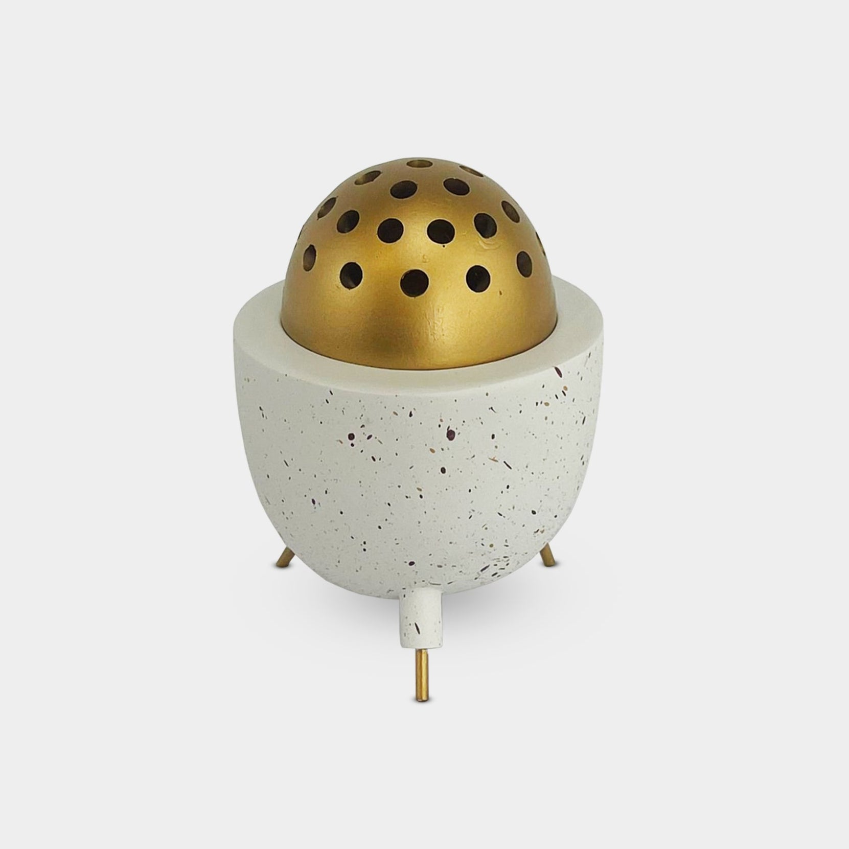 Gold Globe Incense Burner