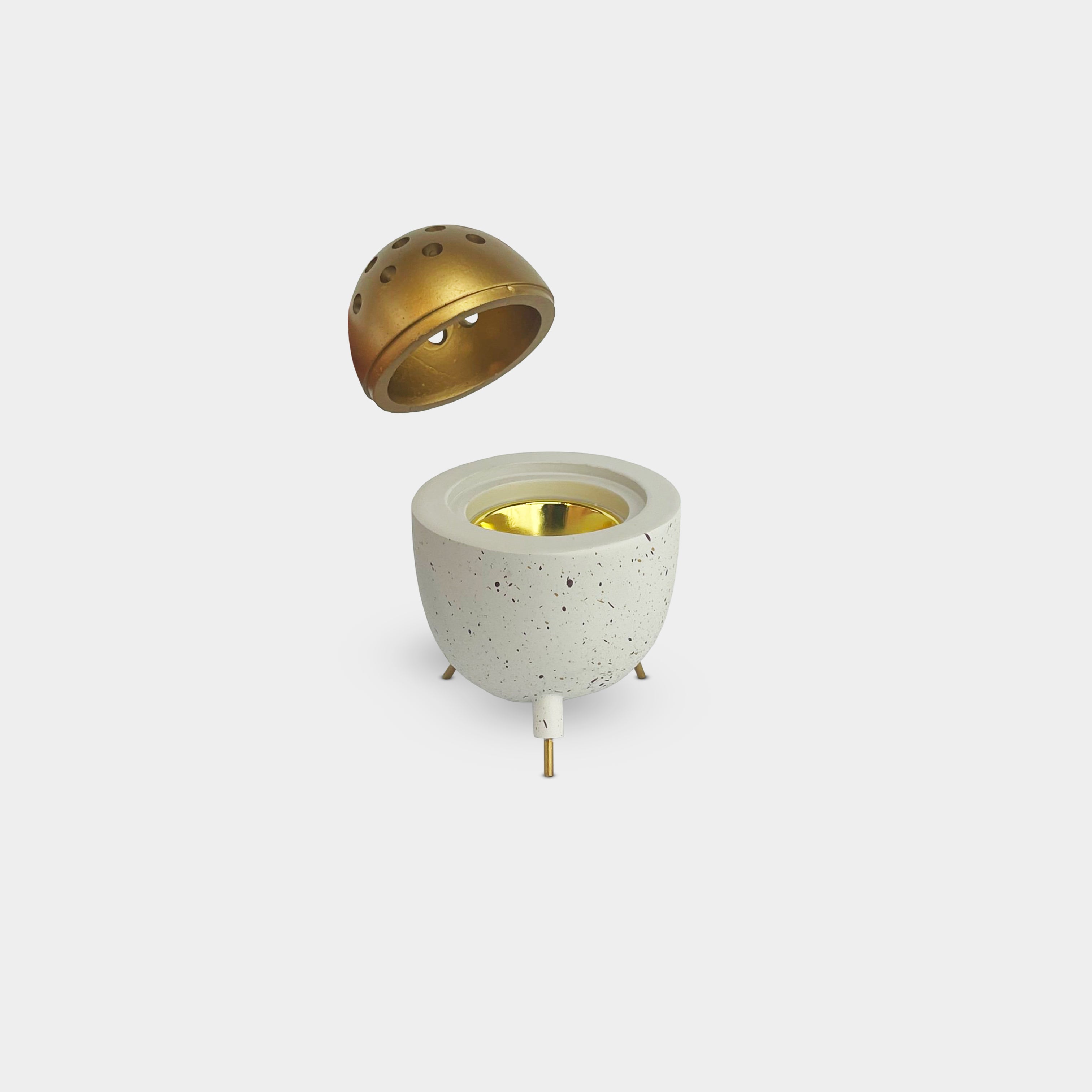 Gold Globe Incense Burner