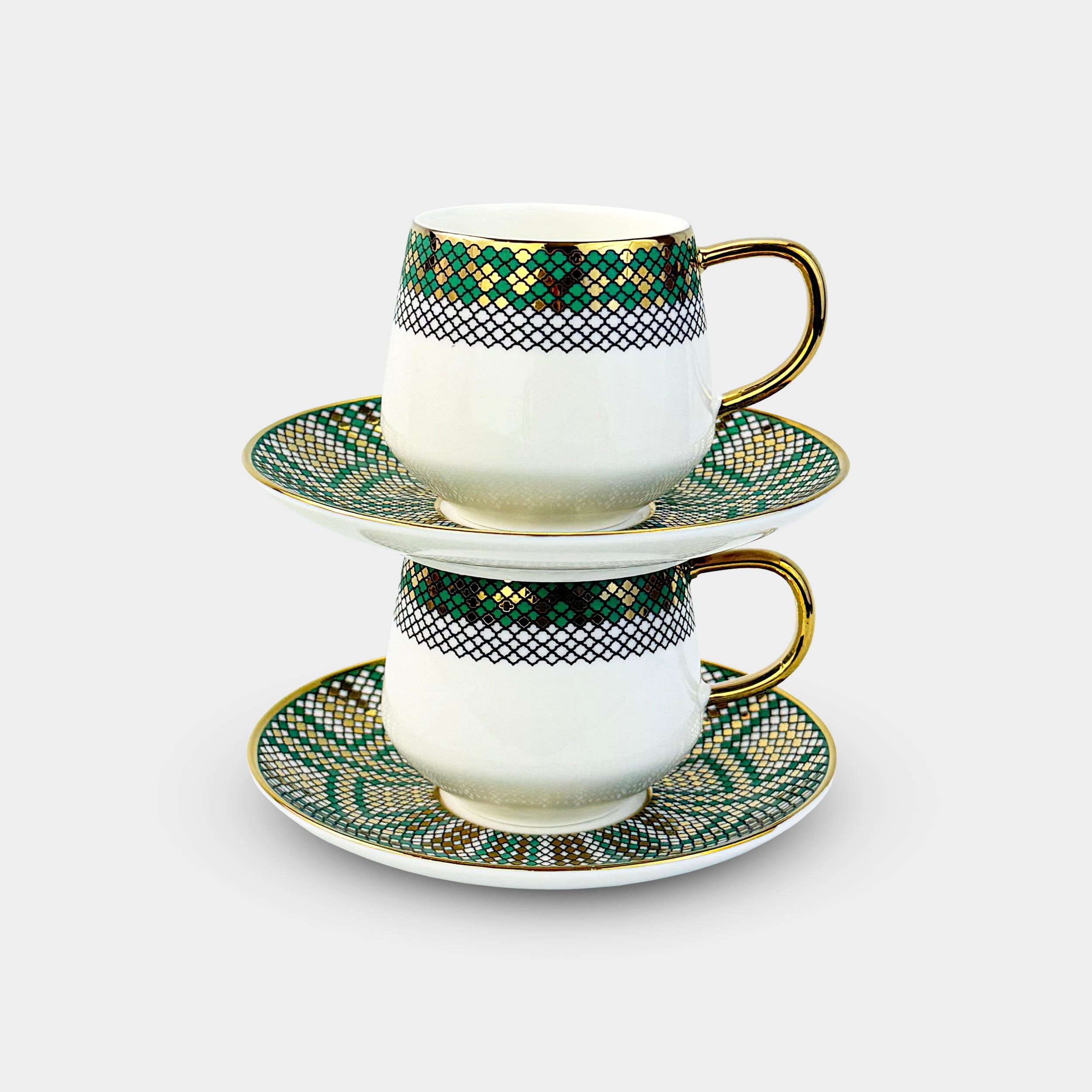 Marrakech Mosaic Coffee Cup Set - 6 Pieces