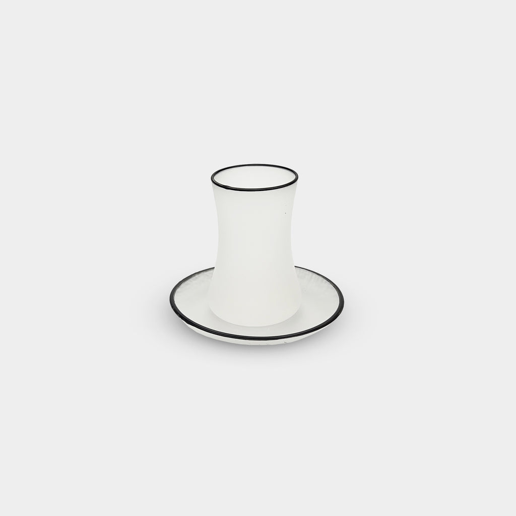 Elegant Foggy Curved Tea Cup Set of 6
