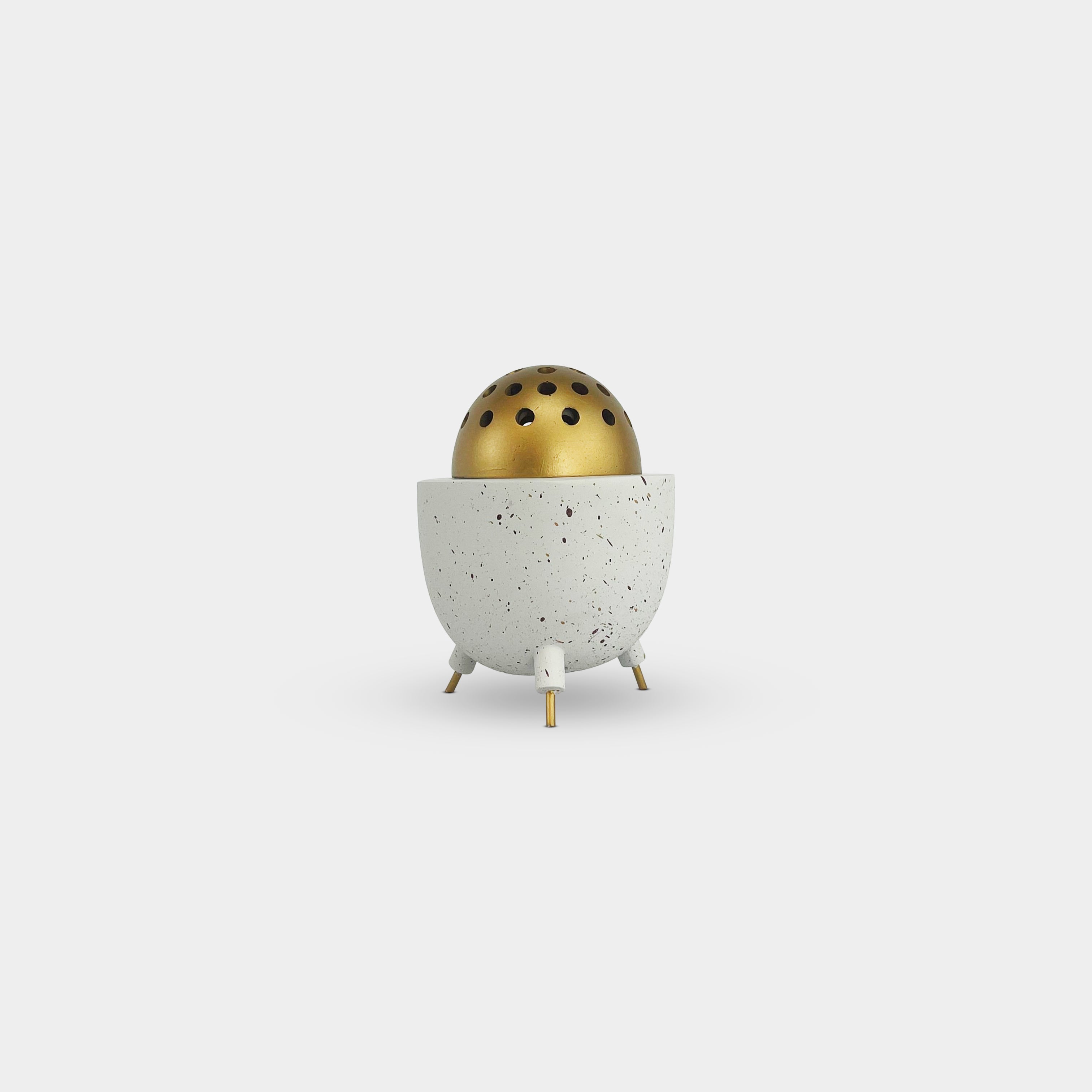 Gold Globe Incense Burner