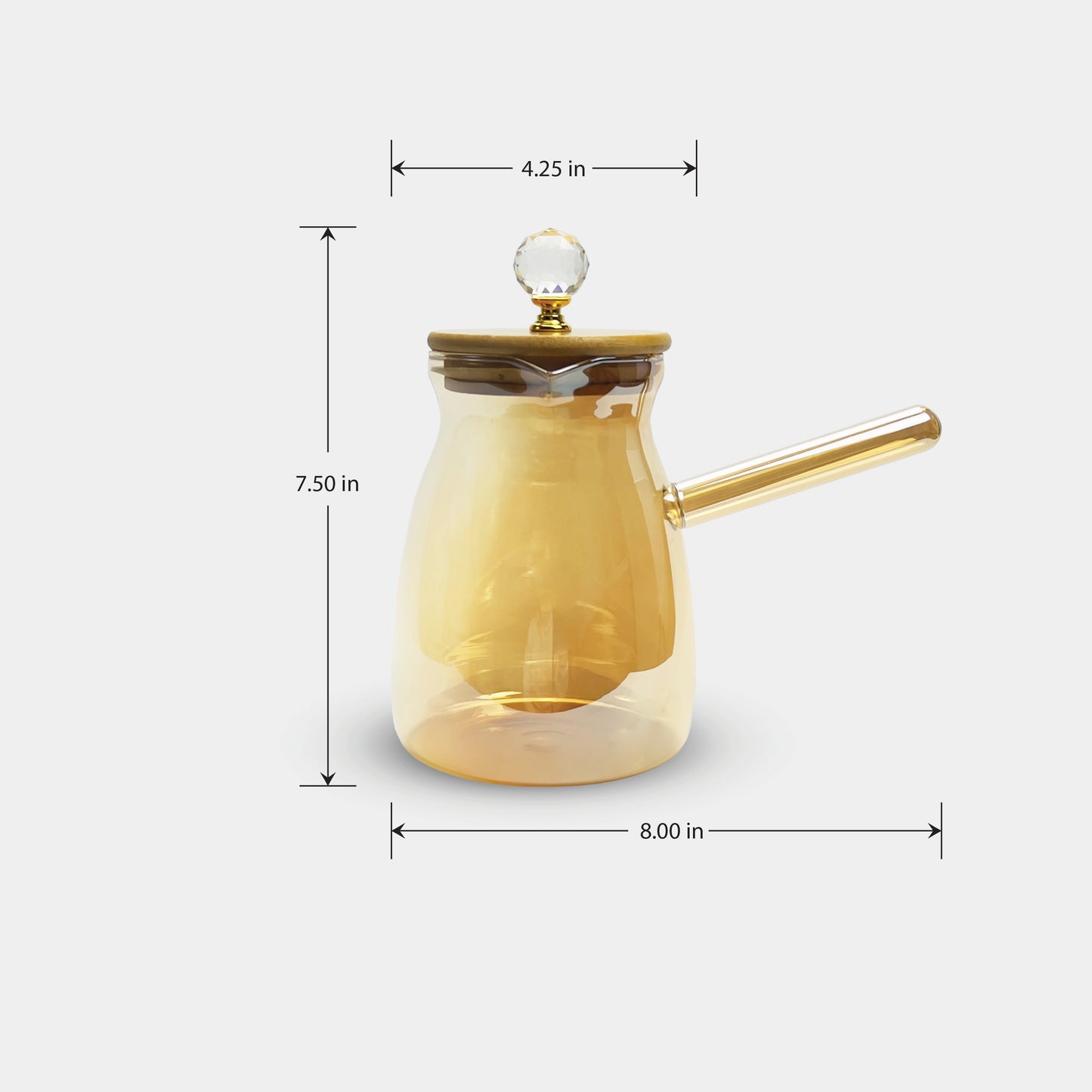 Large Crystal Luxe Coffee Pot