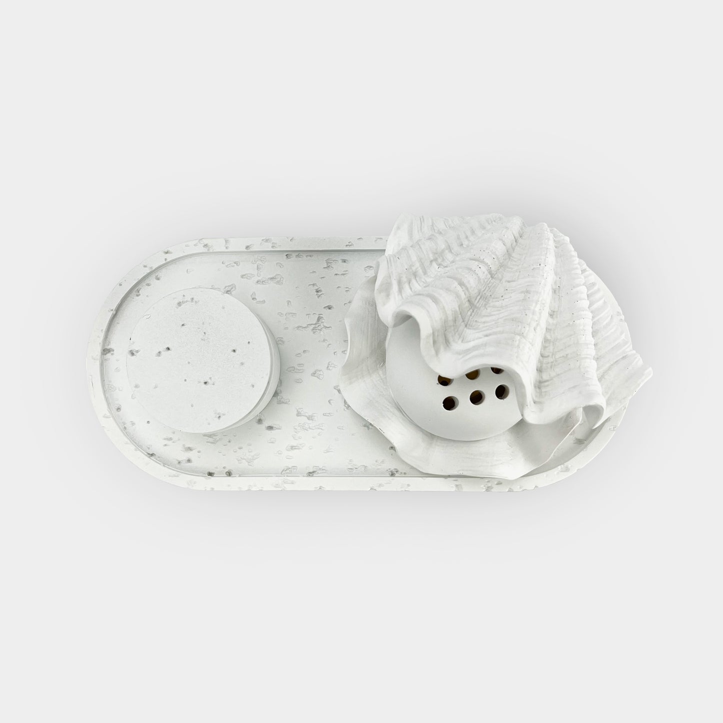 Clamshell Serenity Incense Burner Set