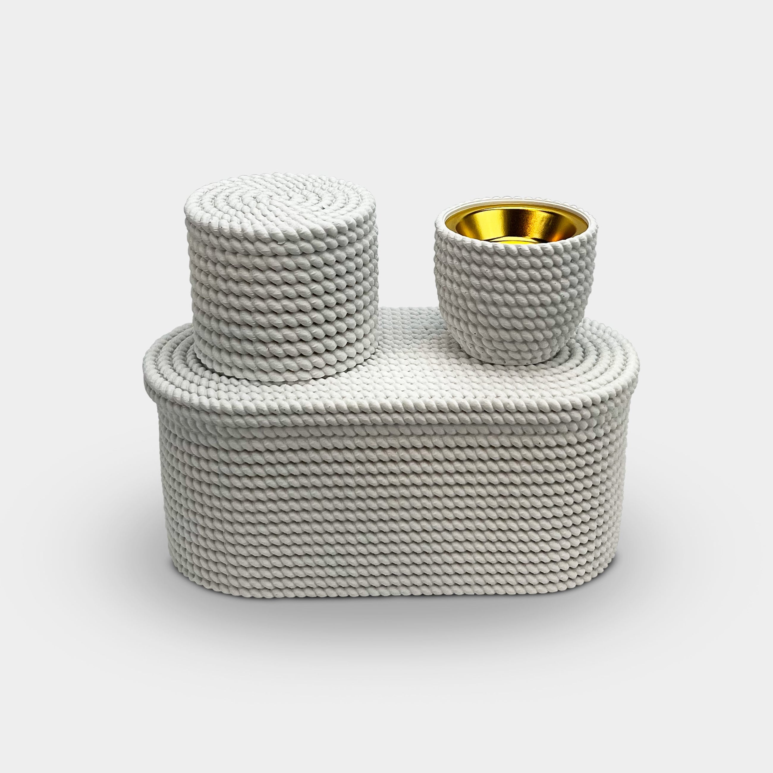 Braided Rope Incense Burner Set