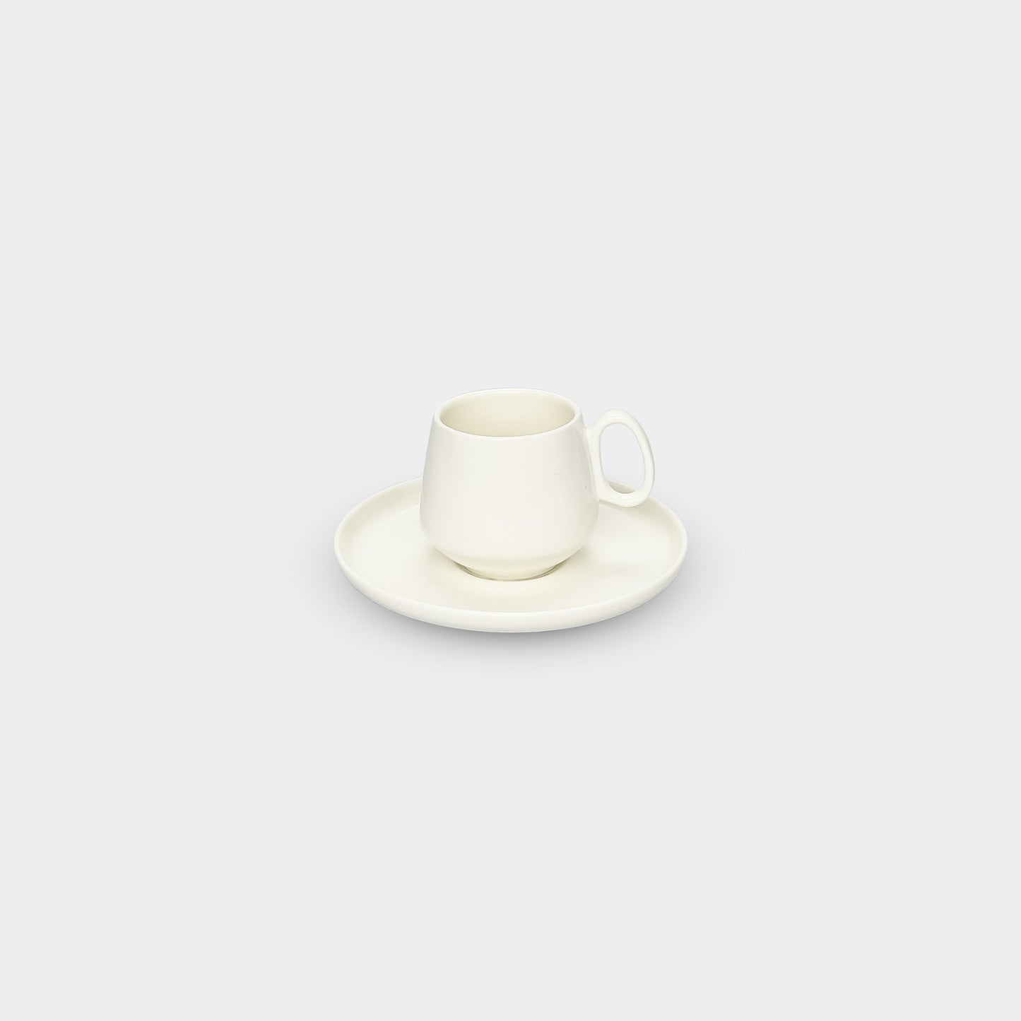 White Minimalist Coffee/Tea Cup Set of 6