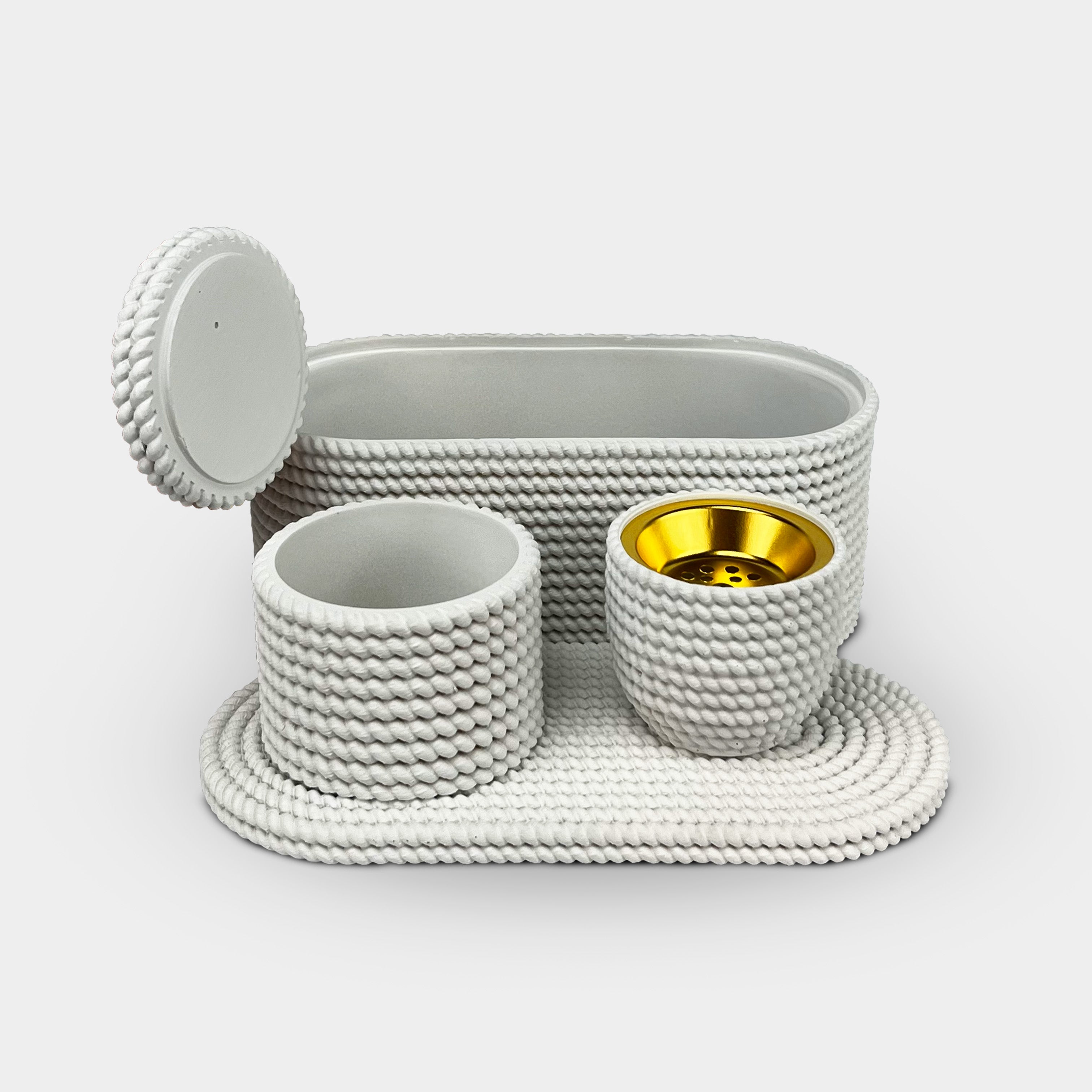 Braided Rope Incense Burner Set