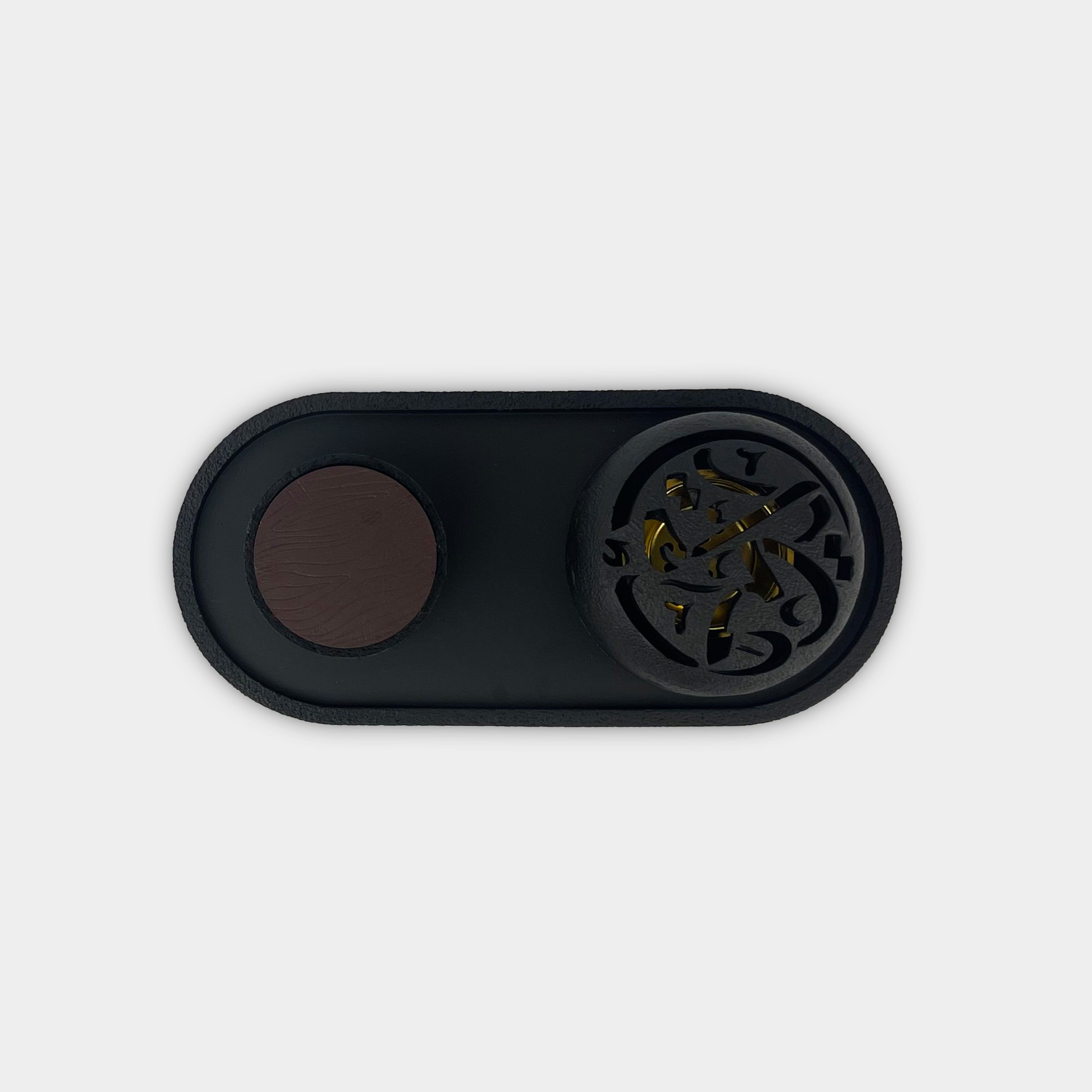 Modern Black Incense Burner Set