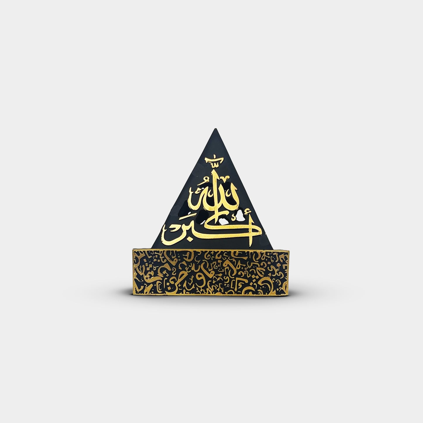 Pyramid Black and Gold Incense Burner