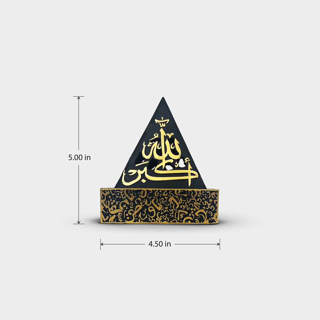 Pyramid Black and Gold Incense Burner