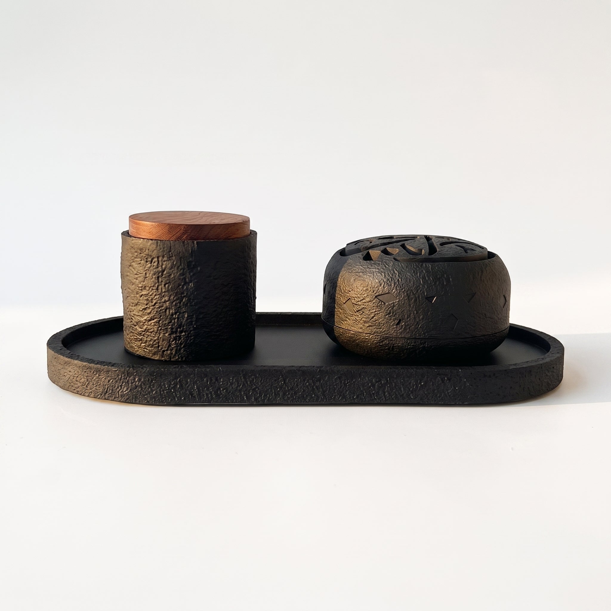 Midnight Aura Incense Burner Set