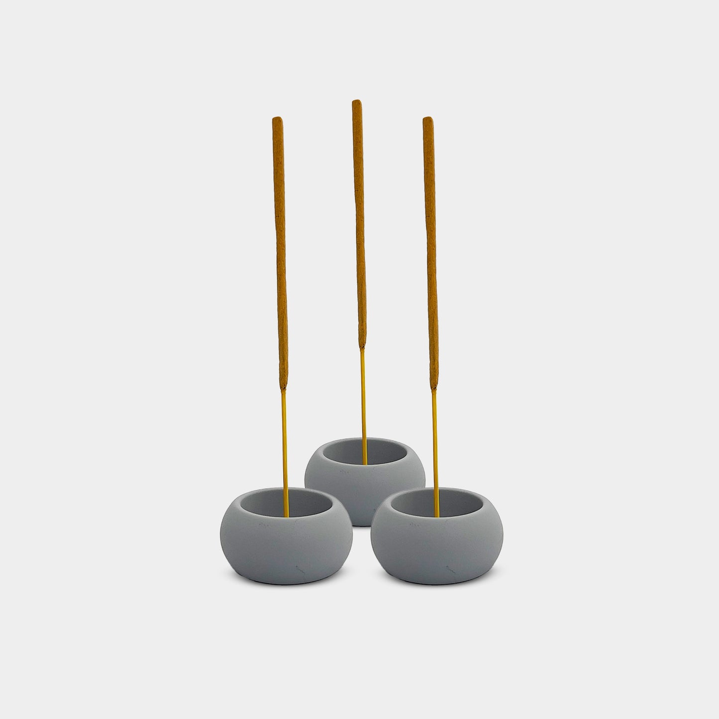 (Pack of 3) Gray Trio Incense Holder Set