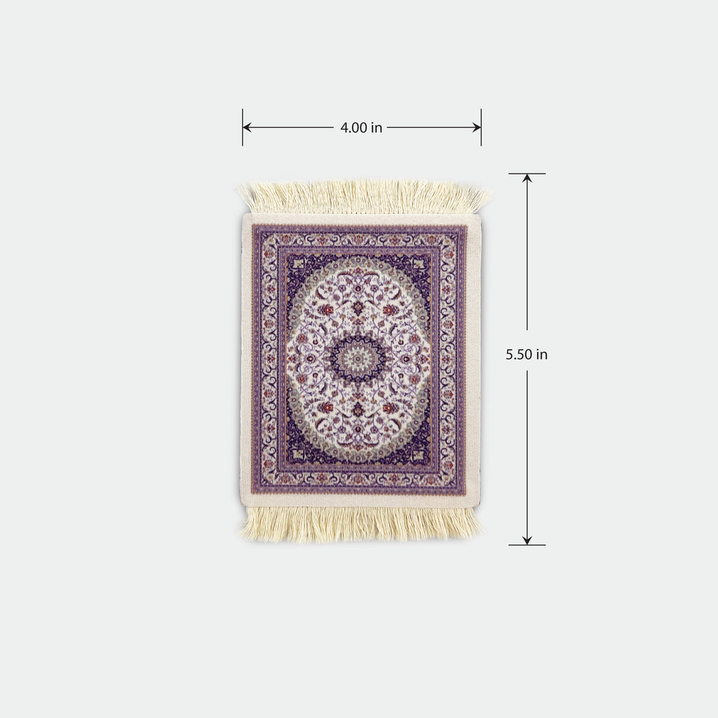 Purple Mug Rug Coasters (Pack of 4)