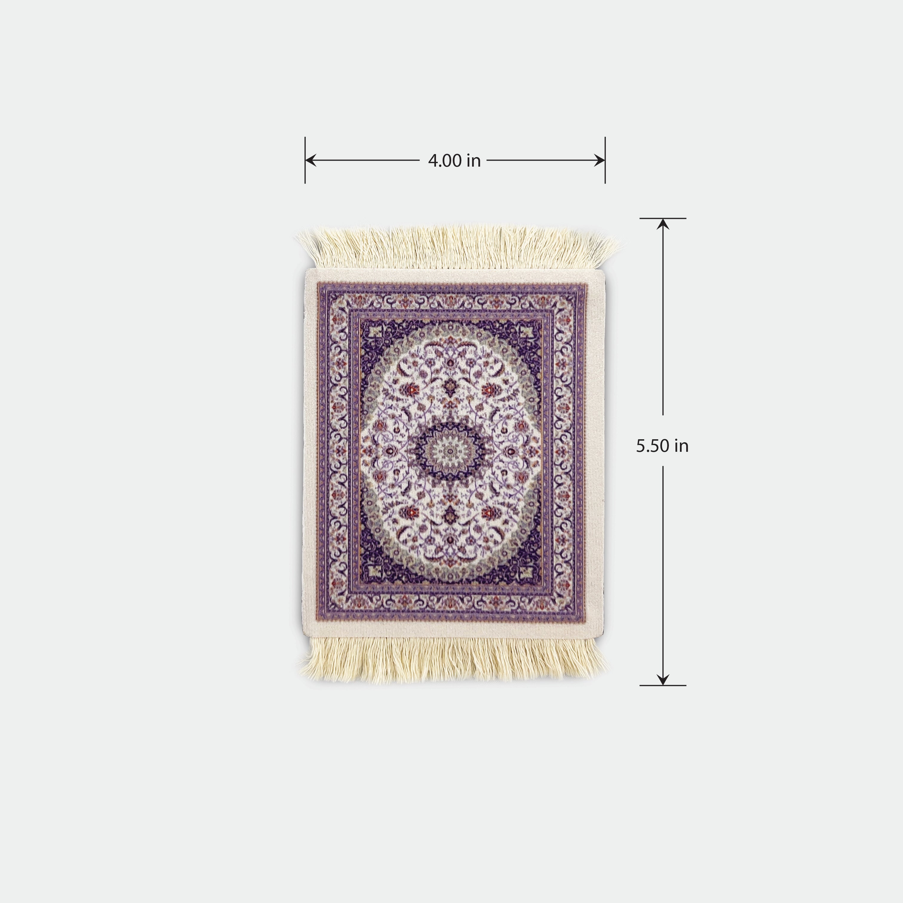 Purple Mug Rug Coasters (Pack of 4)