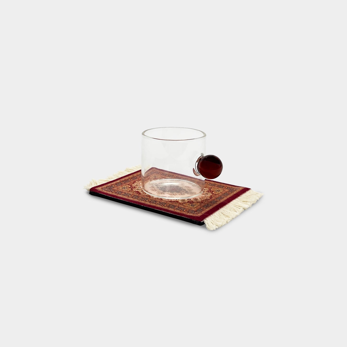 Red Mug Rug Coasters (Pack of 4)