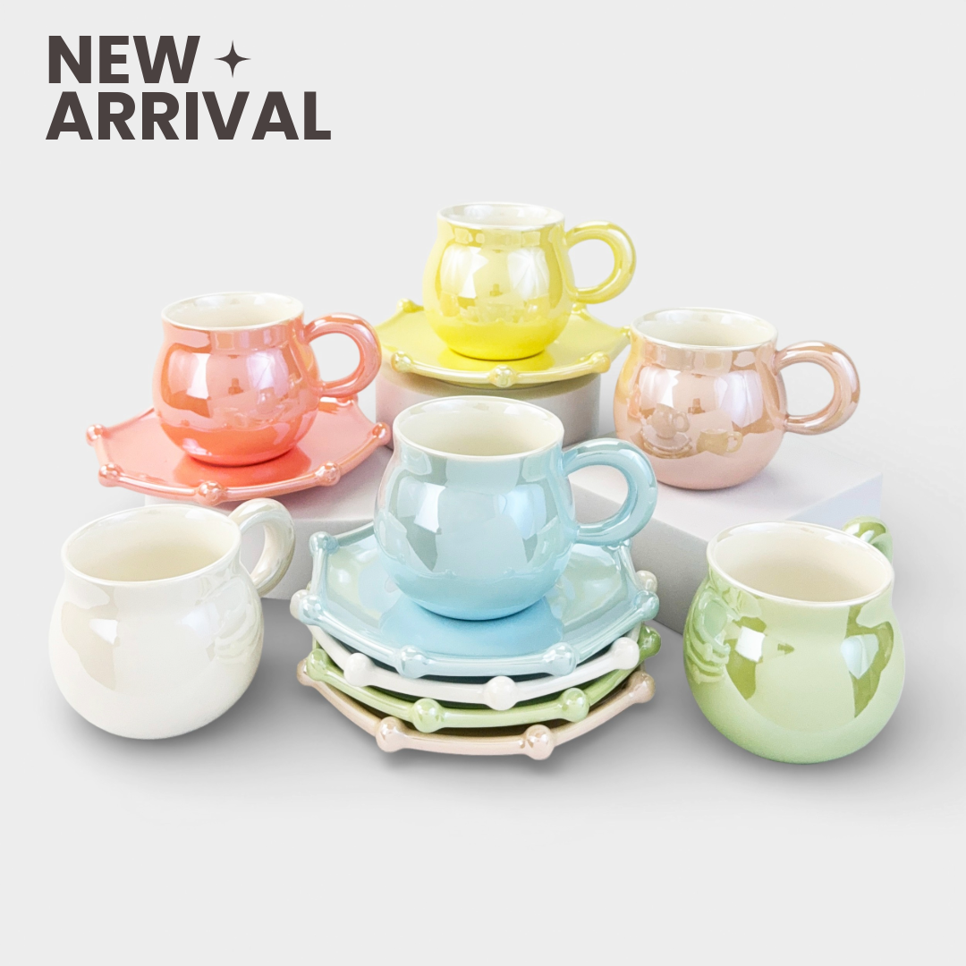 Pearl Glow Cup Set – 6 Colors