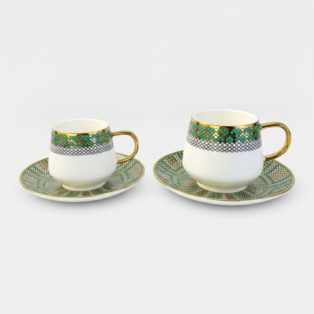 Marrakech Mosaic Coffee Cup & Saucer Set