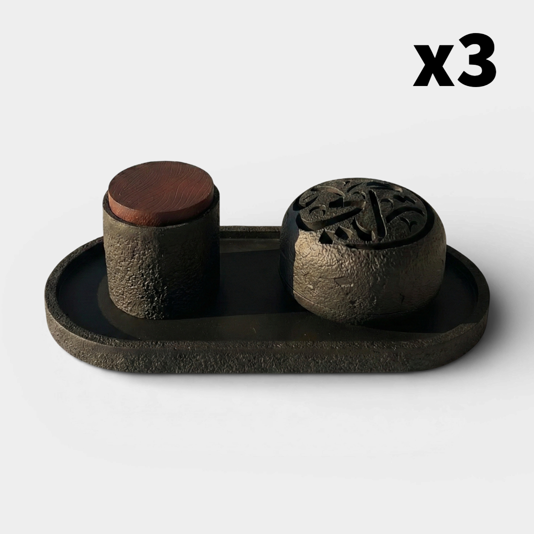 Midnight Aura Incense Burner Set