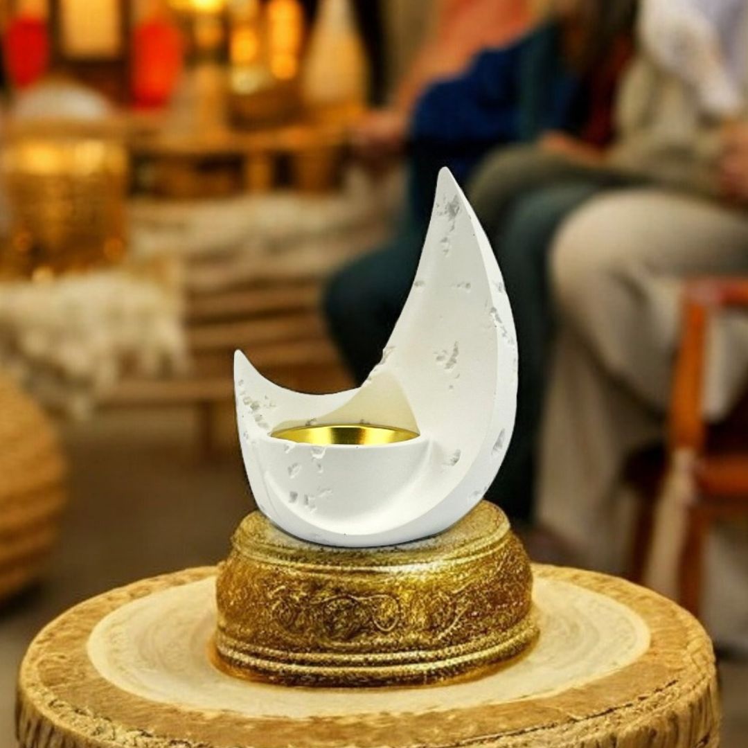 Moon-Shaped Incense Burner