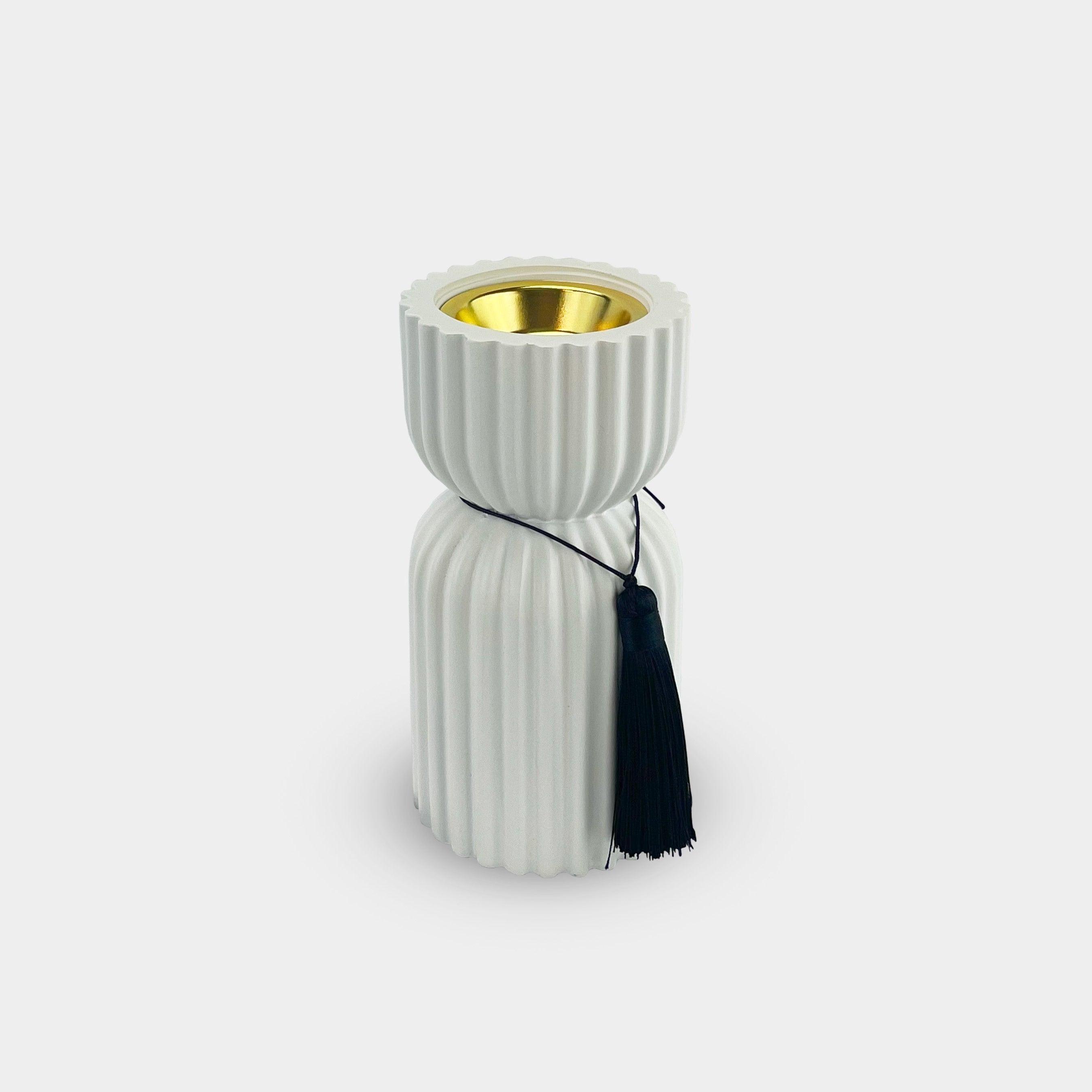 Cylindrical White Incense Burner