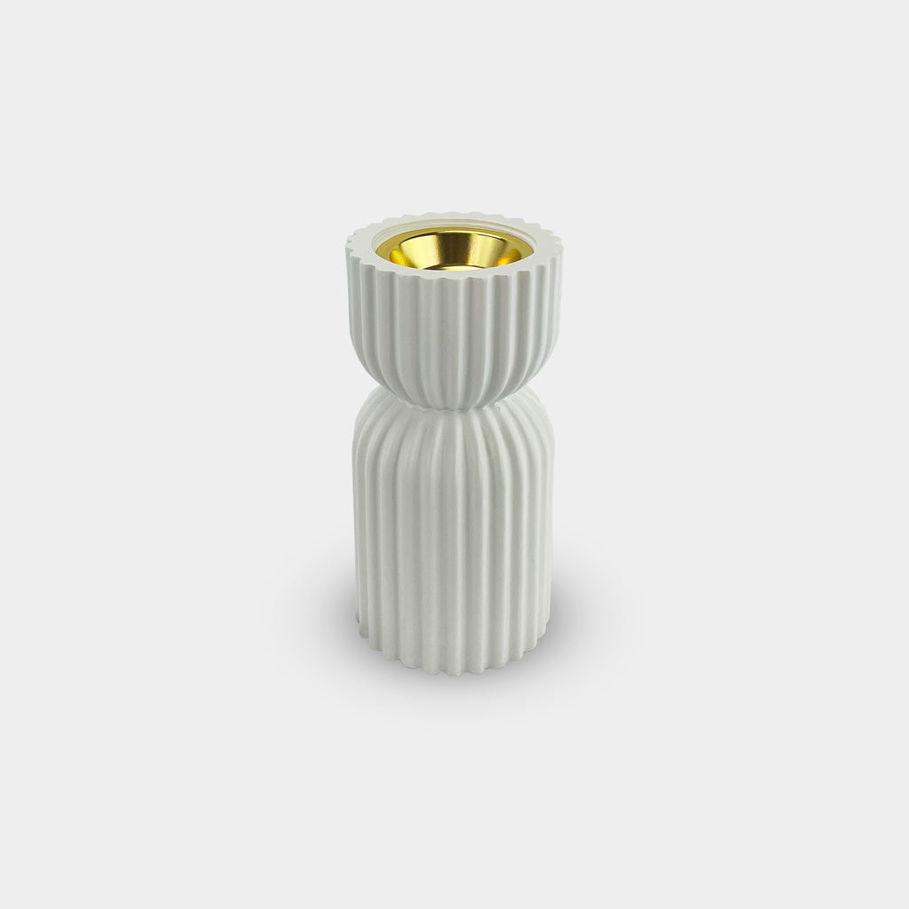 Cylindrical White Incense Burner