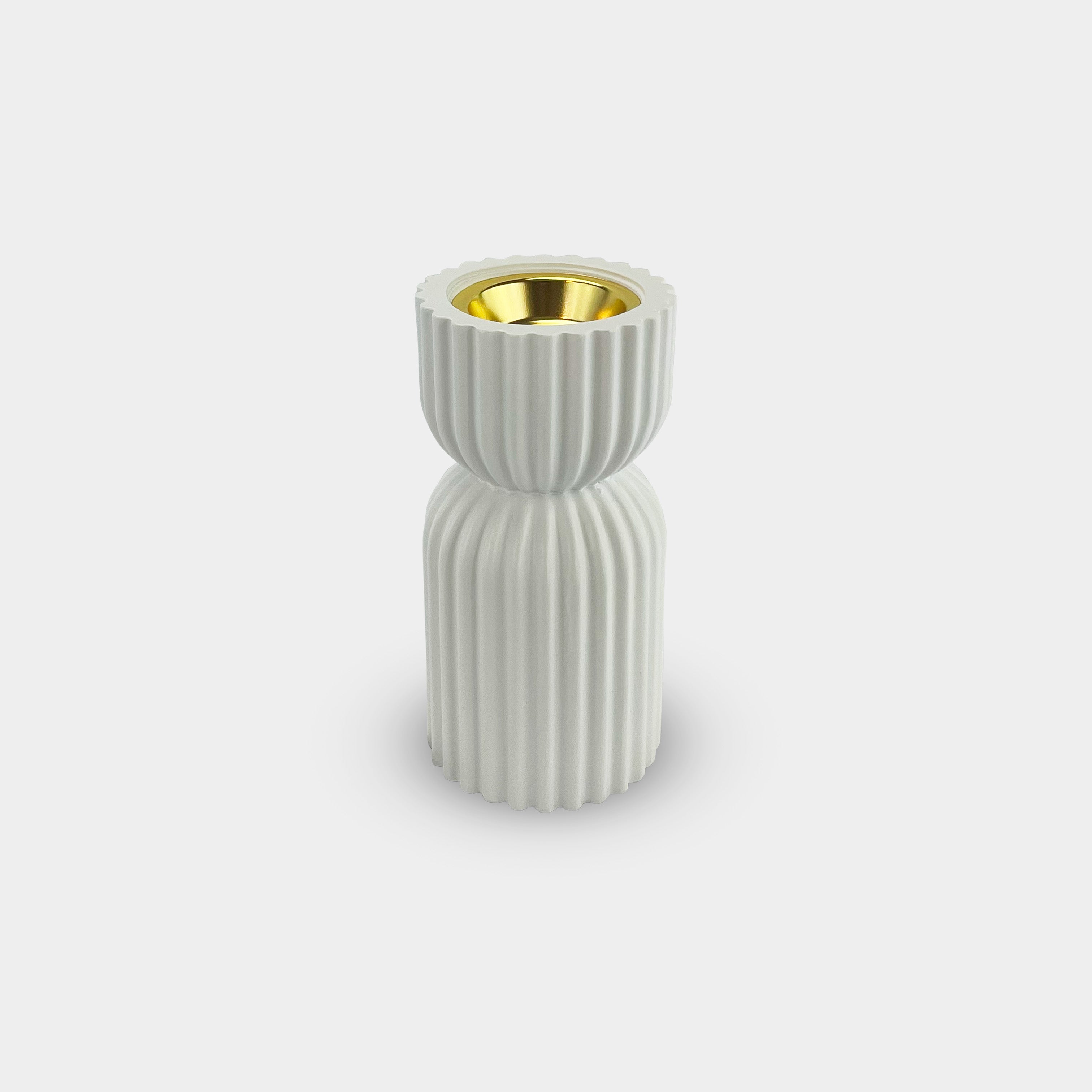 Cylindrical White Incense Burner