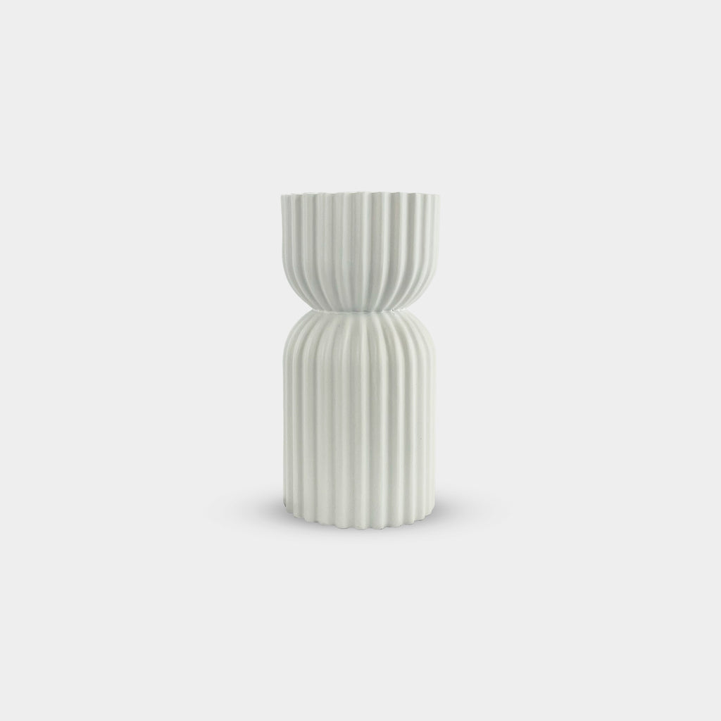 Cylindrical White Incense Burner