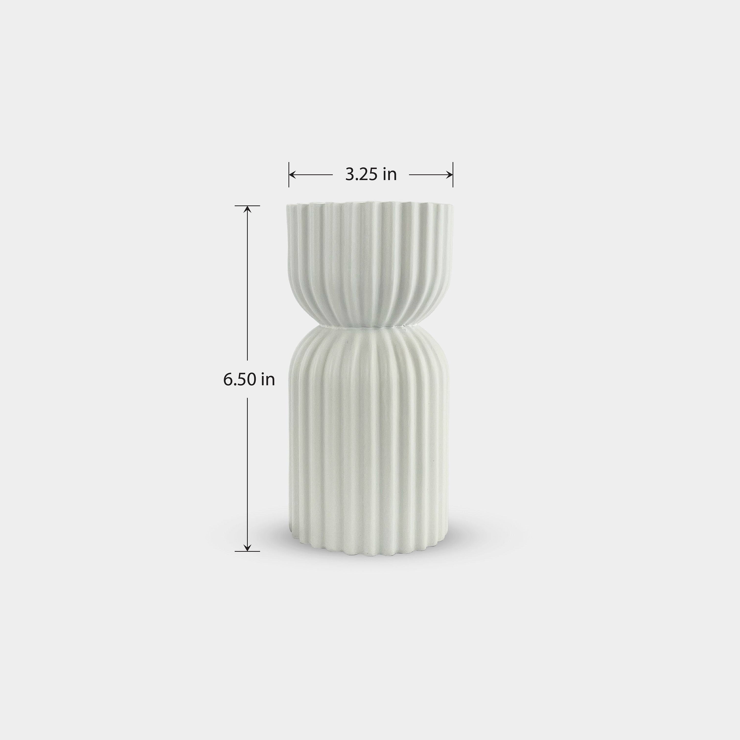 Cylindrical White Incense Burner