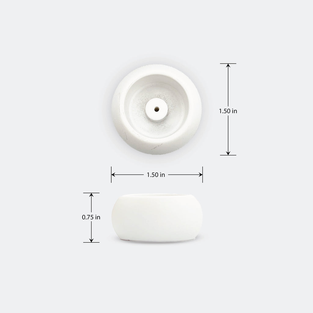 (Pack of 3) White Trio Incense Holder Set